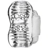 Toyfa Lingam Khani, vibruojantis masturbatorius, TPE, skaidrus, 9 cm