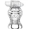 Toyfa Lingam Shakti, vibruojantis masturbatorius, TPE, skaidrus, 9 cm