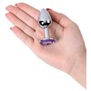 Toyfa Mėlyna Sidabrinis anal plug with gem, mėlynas