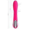 Toyfa Nerealus vibratorius JOS Twig, 5 vibracijos režimai, silikonas, rožinė, 20,5 cm, O 3,4 cm