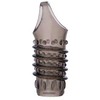 ToyFa XLover, Penis sleeve, for enlargement, TPE, transparent juodas, 10,5 cm