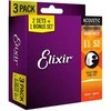Elixir Eliksyras 16544 Nanoweb Phosphor Bronze 11-52 (3 komplektai)