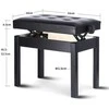 Pianino kėdė KALINE BA-212-WH
