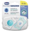 Chicco Physioforma Glow čiulptukas 0-2 m 2 vnt