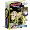 Clementoni, Mokslas - Žaidimas, Archeofun Triceratops šviečia tamsoje, Dėlionė, 61723, Unisex, 7+ metai
