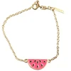 Escada, Summer Limited Edition - Sorbetto Rosso, Melon, Base Metal Bracelet, 11939595, 17 cm, Gold, For Women