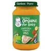Gerber Ekologiška tyrė morkų ir pomidorų su kalakutiena 190g 1vnt