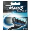 "Gillette Mach3 Turbo" papildymas 4 vienetai