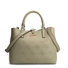 Guess, Amara, Polyurethane, Textile Handbag, 4G Logo, Žalias, HWSG8493060, 29 x 22 x 14 cm