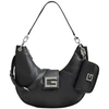 Guess, Brightside, Polyurethane, Textile Bag, Mini, Juodas, For Women