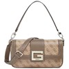 Guess, Brightside, Polyurethane, Textile Bag, 4G Logo, Latte, For Women