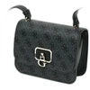 Guess, Coal, Textile Crossbody Bag, Juodas, 79780, 18.5 x 14.5 x 7 cm, For Women