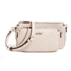 Guess, Dayane, Double, Textile Crossbody Bag, Blush, 24 x 13.5 x 4.5 cm, For Women
