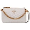 Guess, Elenia, Mini, Textile Crossbody Bag, Stone, QB867772, For Women