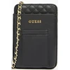 Guess, Guess, Polyurethane, Textile Bag, Pouch Phone, Juodas, PW1510P2301, For Women, 16.5 x 3 x 11 cm