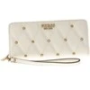 Guess, Guess, Textile Wallet, SLG Large Zip, SWQS8553460, Ivory, For Women