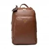 Guess, Scala, Synthetic Leather, Textile Backpack, Brown, For Men, 27.5 x 42.5 x 13 cm