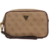 Guess, Vezzola, maža, poliuretano tekstilinė rankinė per petį, ruda, GU154H046-O11, 13x20x5 cm, unisex