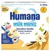 Humana Milk Minis vanilla semolina dessert 8m+ vanilinis manų kruopų pudingas 400g