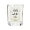 I Love Signature Collection Bergamot Žalias Apple Parma Violets Rose Scented Candle, 160 g