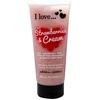 I Love Strawberries & Kreminis Exfoliating Dušo želė, 200 ml