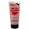 I Love Strawberries & Kreminis Exfoliating Dušo želė, 200 ml