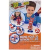 „Ido3D“, įkvėpkite savo 3D meno kūriniams gyvybės, 2 spalvą keičiantys vertikalūs rašikliai, piešimo rinkinys, unisex, 8+ metų