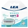 "Lea Woman Soft3 Sensitive" skūtimosi galvutės 2vnt