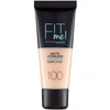 „Maybelline Fit Me Matte + Poreless“ skystas makiažo pagrindas, 100 „Warm Ivory“, 30 ml