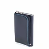 Piquadro, Mėlyna Square, Leather Card Holder, Square Sliding System with Zipped Coin Pocket, PP5359B2R-BLU2, Mėlyna, For Men