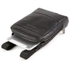 Piquadro, Obidos, Leather Crossbody Bag, Juodas, 17 x 22 x 5.00 cm, For Men