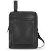 Piquadro, Tallin, iPad Sleeve, Leather Crossbody Bag, Juodas, CA1816W108, 21.5 x 27 x 7 cm, For Men