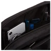 Piquadro, Trakai, Leather - Fabric, Small, Textile Crossbody Bag, Juodas, 27 x 21 x 5 cm, For Men