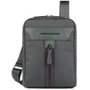 Piquadro, Trakai, Shoulder Bag, Textile Crossbody Bag, Žalias, 16 x 22 x 4 cm, For Men