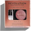 Rinkinys „Makeup Revolution“: „Flawless Foils“ veganiškų akių šešėlių pagrindas, 2 ml + „Flawless Foils“ veganiškų akių šešėlių paletė „Rose Gold“, 2 g