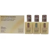 Set Trio Clinique Dramatically Different Face Care Paraben-Free Moisturizing Day & Night Gel For Face, 3 vnt., 125 ml