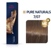Wella Professionals Koleston Perfect Me+ Permanent Hair Dye 7/07 Medium Skirtas šviesiems plaukams Natural Chestnut, 60 ml