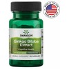 Dviskiaučio ginkmedžio ekstraktas Ginkgo Biloba, Swanson, 60mg, 30 kapsulių