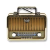Radijas su bluetooth ir akumuliatoriumi