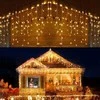 Varveklis 500 led šiltai baltas su blykstėmis