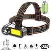 Žibintuvėlis ant galvos COB ir LED