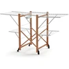 Džiovyklė Arredamenti Italia ARREDAMENTI GABBIANO Skalbinių džiovykla ant ratų - 175 x 67 cm, ruda