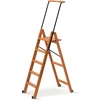 Arredamenti Italia ARREDAMENTI TUSCANIA 5 Medinės kopėčios - 182 x 50 cm, ruda