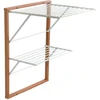 Arredamenti Italia ARREDAMENTI KEVIN prie sienos montuojama drabužių džiovyklė - 64 x 67 cm, ruda