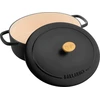 Ballarini Bellamonte ovalus ketaus puodas - juodas, 2,2 ltr