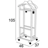 Džiovyklė Arredamenti Italia ARREDAMENTI MIXER Kabykla miegamajam - 105 x 46 cm, balta