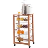 Džiovyklė Arredamenti Italia ARREDAMENTI GINGERONE Vežimėlis kuchenny - 83 x 46 cm, Ruda