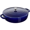 STAUB Ketaus keptuvė su dangčiu 24 cm, mėlyna
