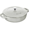 STAUB ketaus troškintuvas su dangčiu, 24 cm, triufelių spalvos
