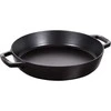 Ketaus keptuvė su dviem rankenomis Staub - 34 cm, Juodas
